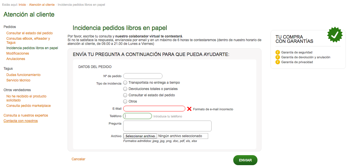 Rebelión Por favor realimentación Casa del Libro: pugnas entre formatos antes que cliente - Consumoteca