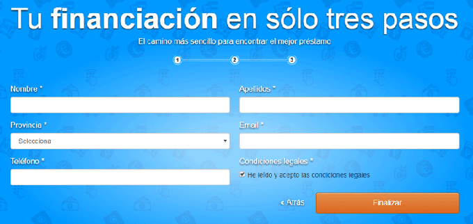 Financiación Coches com paso 3