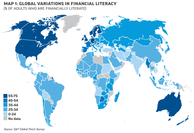 mapa mundial de cultura financiera