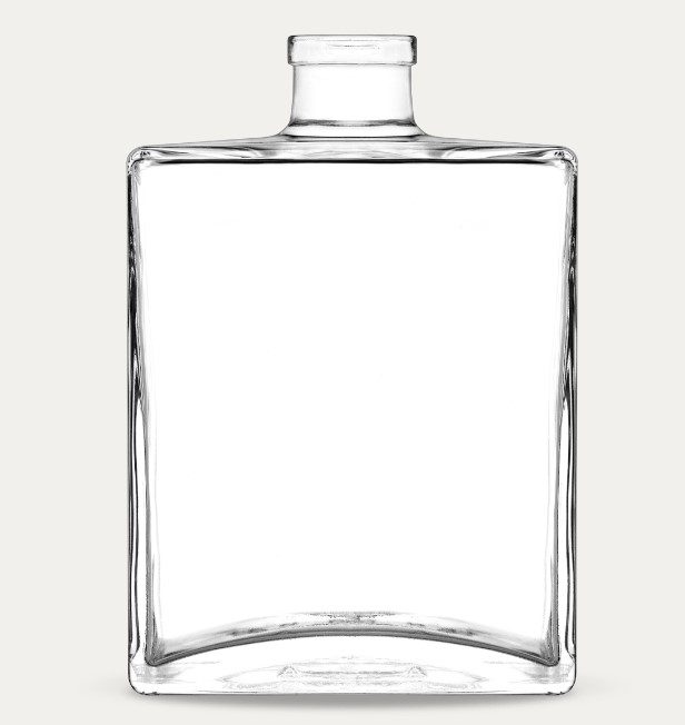 Botella de vidrio para licor modelo Capri de Vetroelite