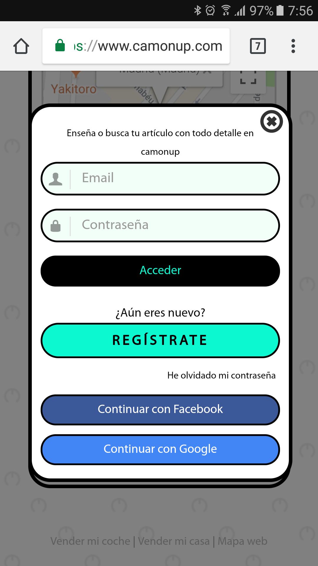 Camonup Paso 2 Registro