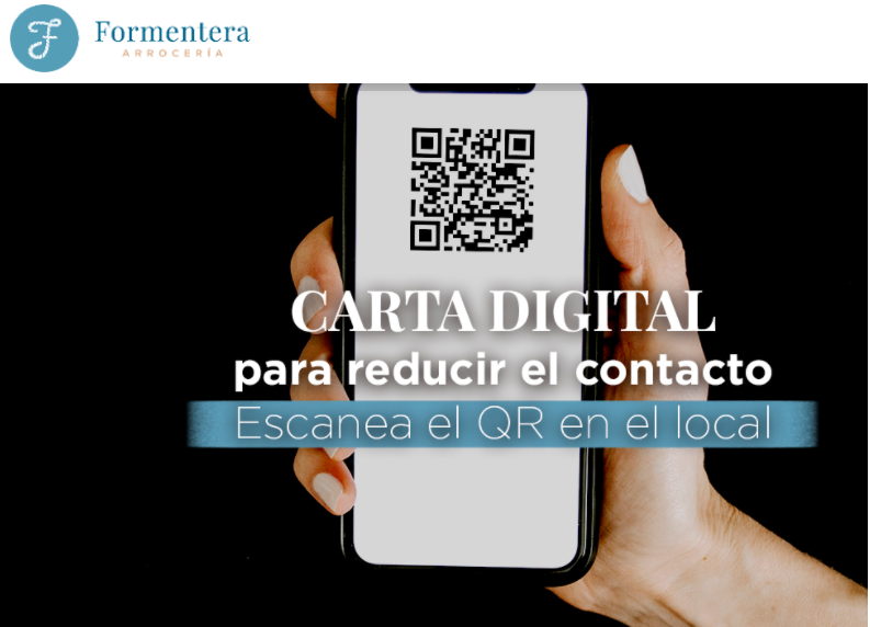 Carta digital Arrocería Formentera