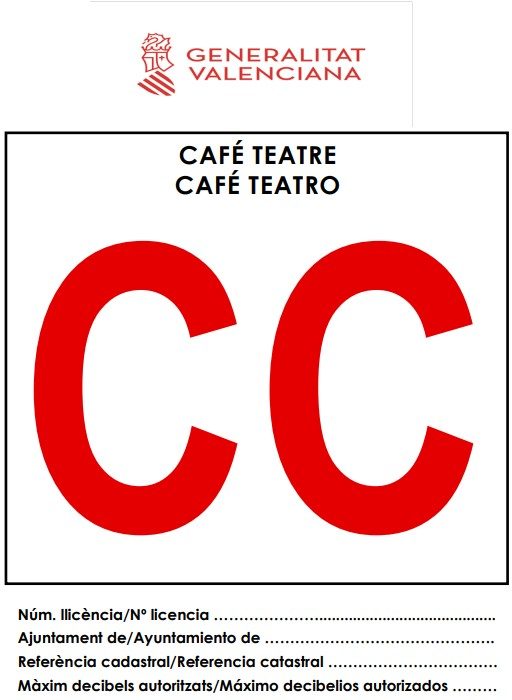 Cartel informativo Café Teatro CC Comunidad valenciana 2023
