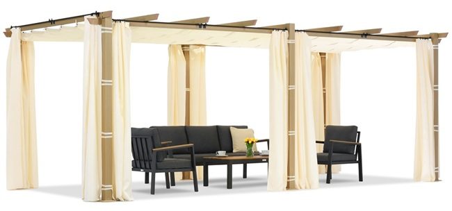 Cenador de jardín con forma de pérgola de Gardenway