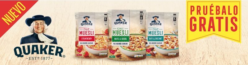 Cereales Quaker gratis