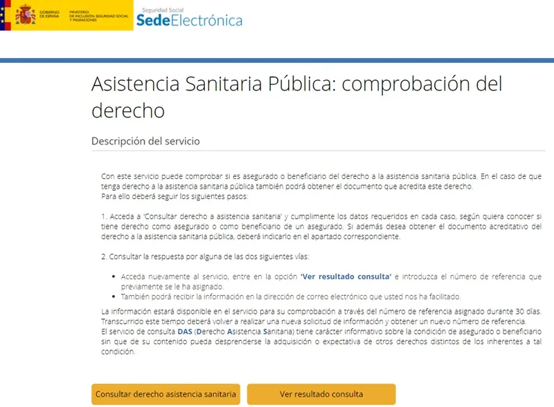 Como saber si tenemos derecho a asistencia sanitaria pública