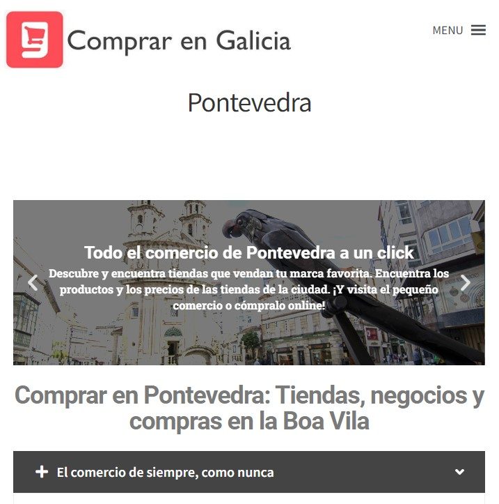 Comprar en Galicia (detalle Pontevedra)