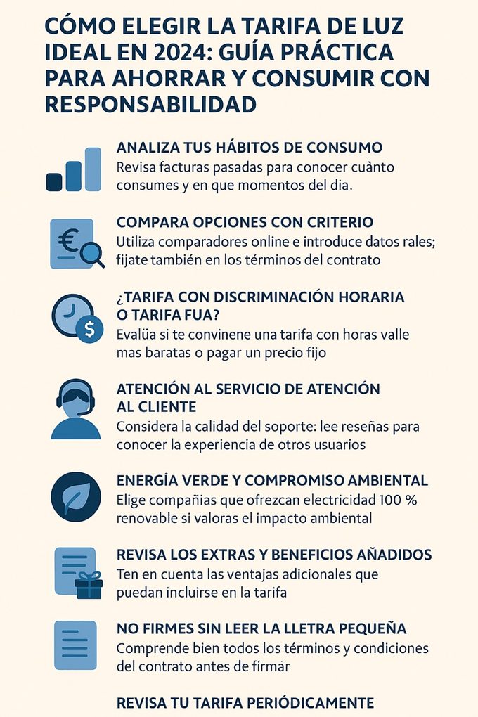 Consejos para cambiar de compañía de luz