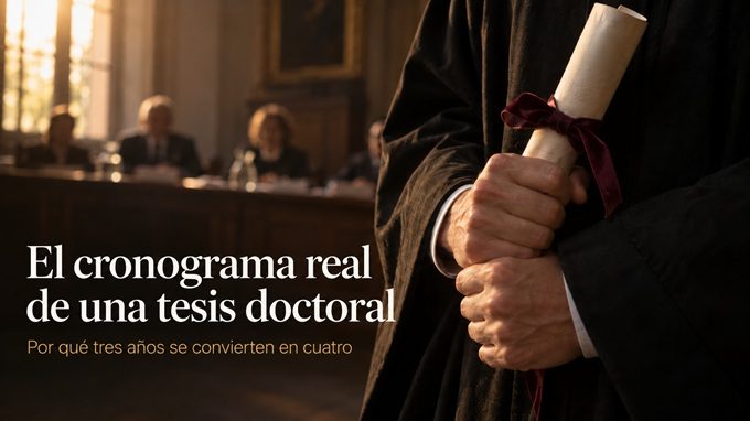 Cronograma real de una tesis doctoral