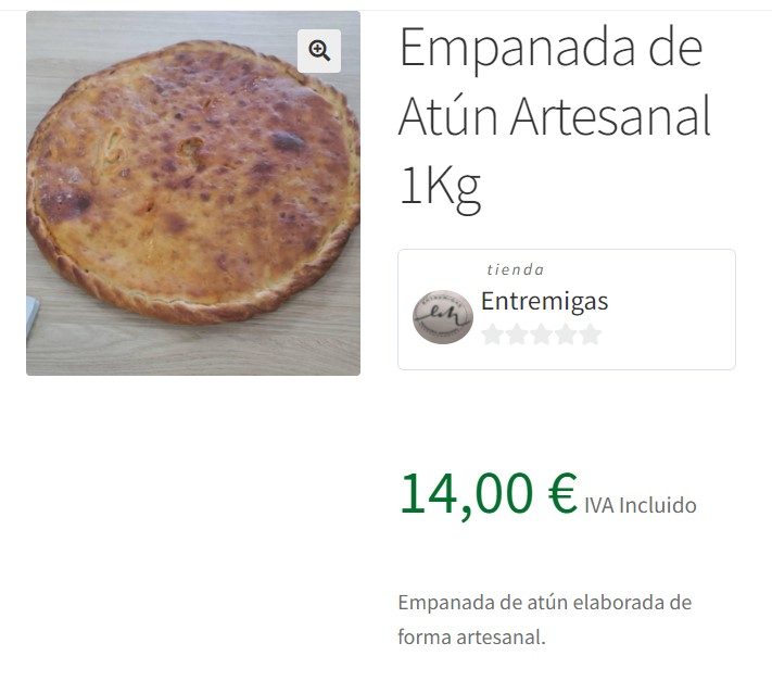 Empanada de atún artesanal 1 kg (Comprar en Galicia)