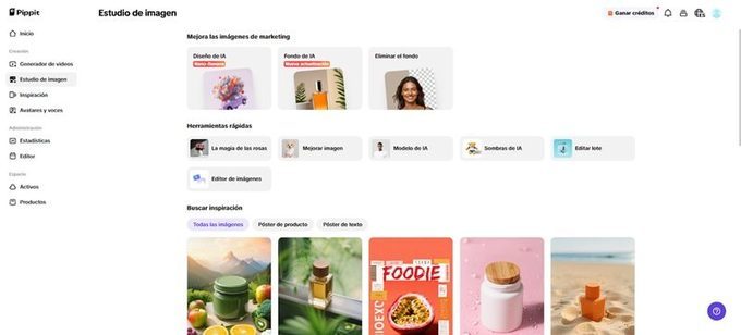 Estudio de imagen Pippit