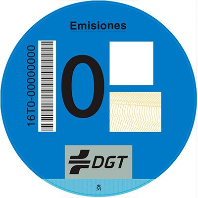 Etiqueta Cero emisiones de la DGT