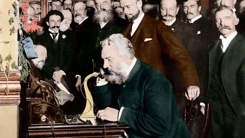 Graham Bell y el primer teléfono