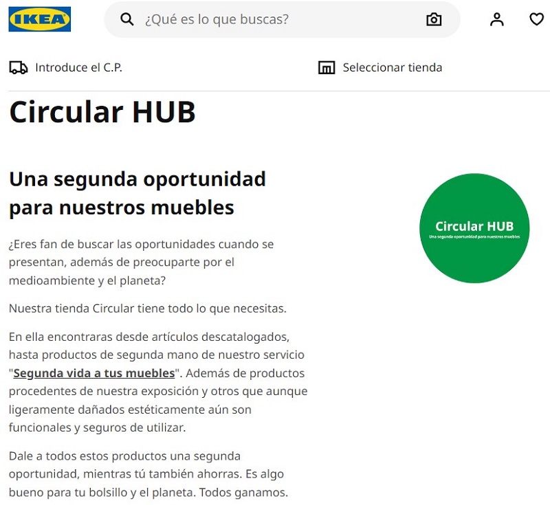 Ikea Circular Hub Propósito