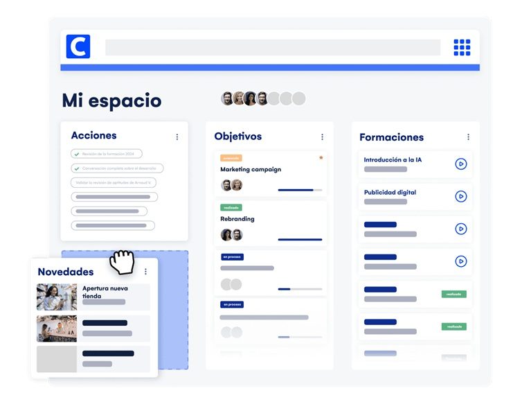 Intranet de empleados del software CEGID Talentsoft
