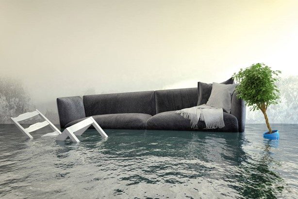 Inundación en una casa