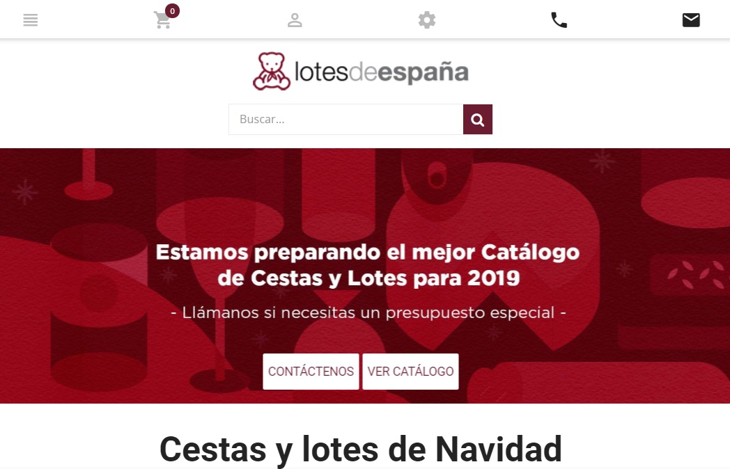 Lotes de España página web julio 2019