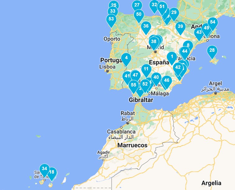 Mapa tiendas Primark en España (julio 2022)