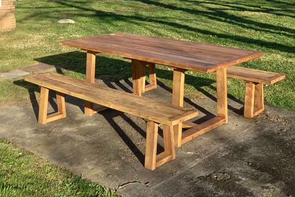Mesa de jardín rectangular Ceilan de Aroacacia com