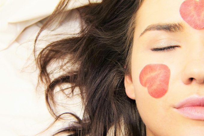 Mujer con maquillaje