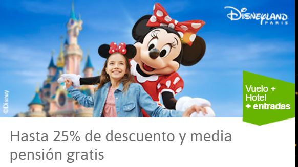 Viaje a Disneyland París con menores y sin DNI con El Corte Inglés