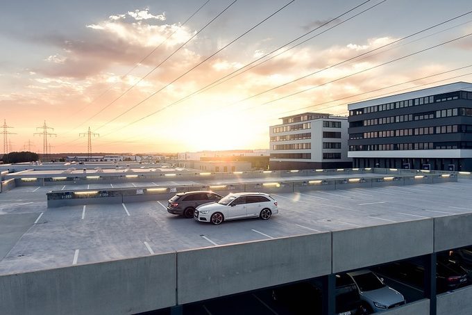 Parking en un aeropuerto