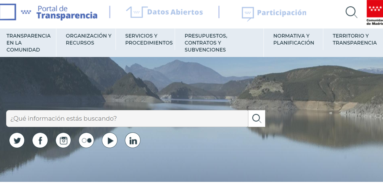 Portal de Transparencia Comunidad de Madrid