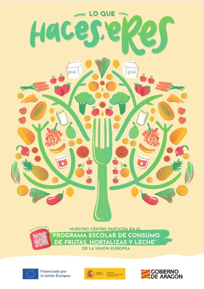 Programa escolar de consumo de frutas, hortalizas y leche en colegios de Aragón