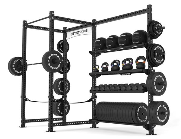 Rack de pesas y kettlebells Volt Jetblack de Getstrong es