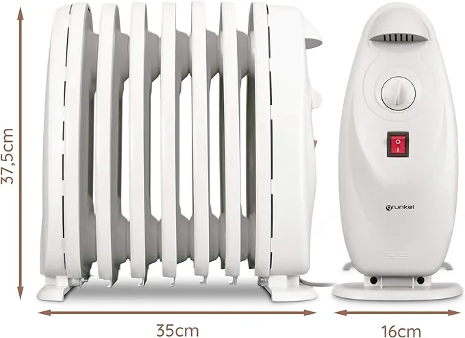 Radiador de aceite de bajo consumo Grunkel 800W
