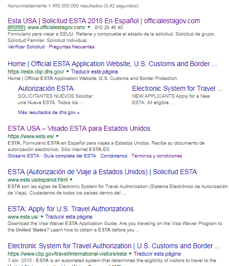 unir tira Madurar El timo del visado ESTA al visitar USA. Evita pagar 80$ por lo que vale 14$