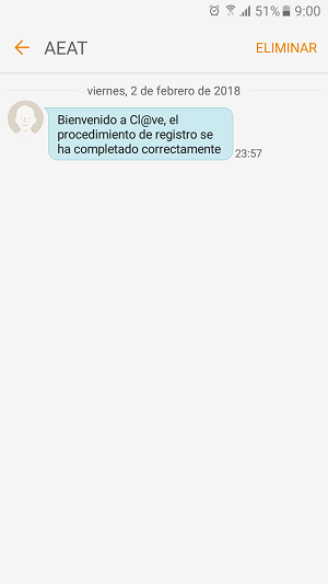 SMS AEAT DEV
