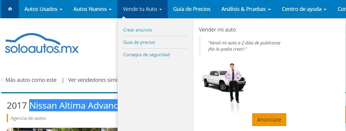 Soloautos.mx vende tu auto