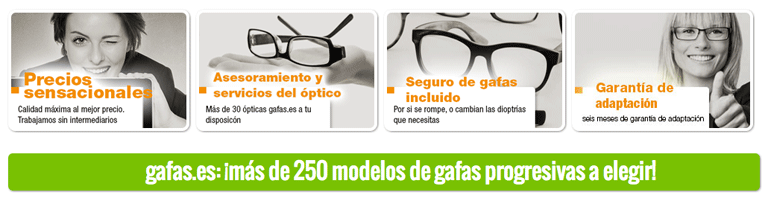Comprar gafas progresivas gafas.es