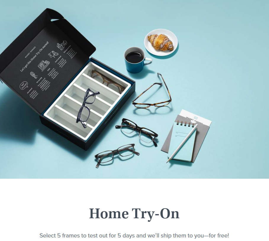 Warby Parker Home Try-On