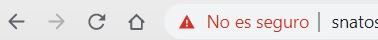 Web sin certificado de seguridad SSL
