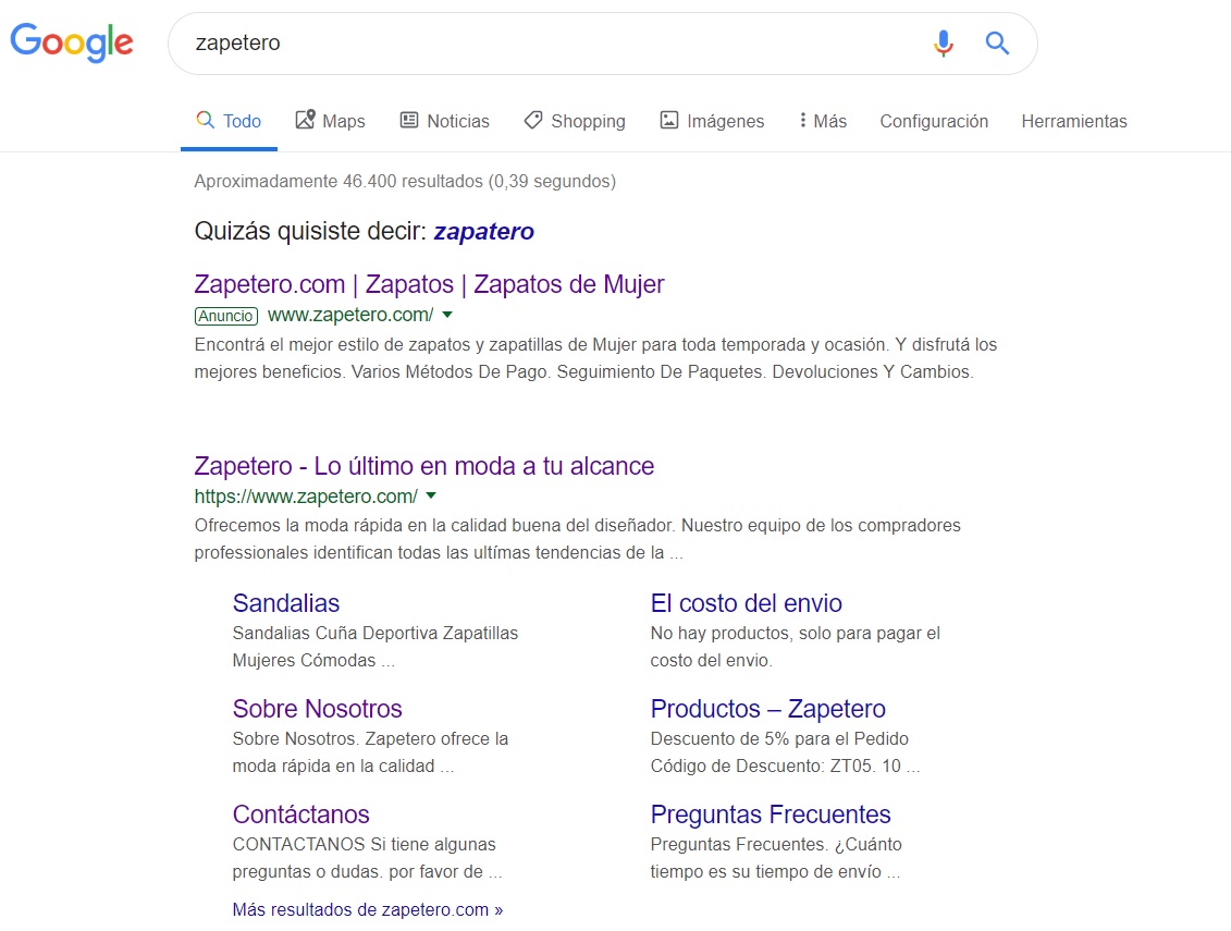 Zapetero Google